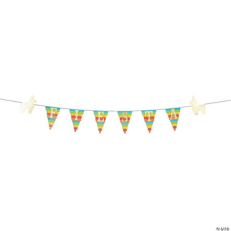 Fiesta Pinata Pennant 7' Banner