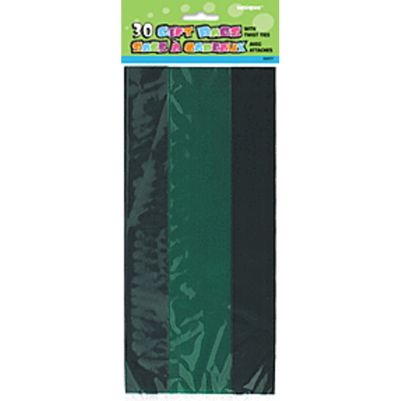 Forest Green Cello Bags (30 count)