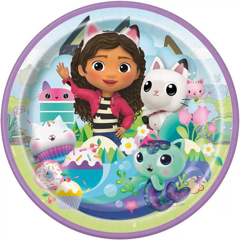 Gabby's Dollhouse Plates 9 (8 count)
