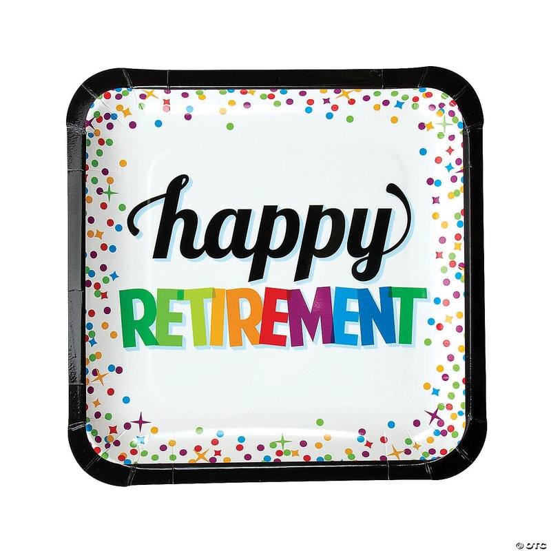 Happy Retirement Paper Plates 9 (8 count)