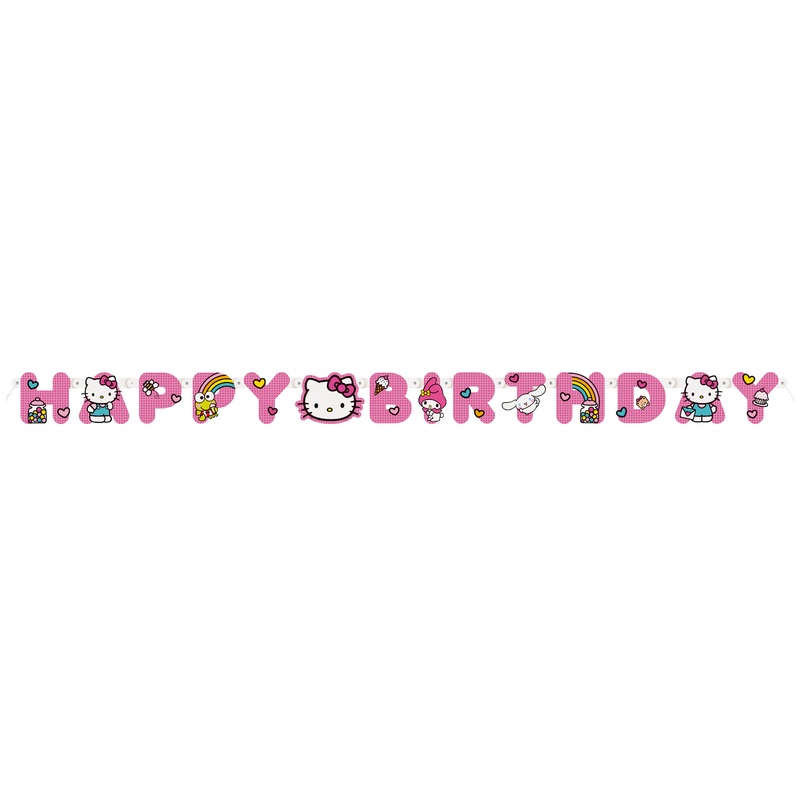 Hello Kitty Happy Birthday Banner