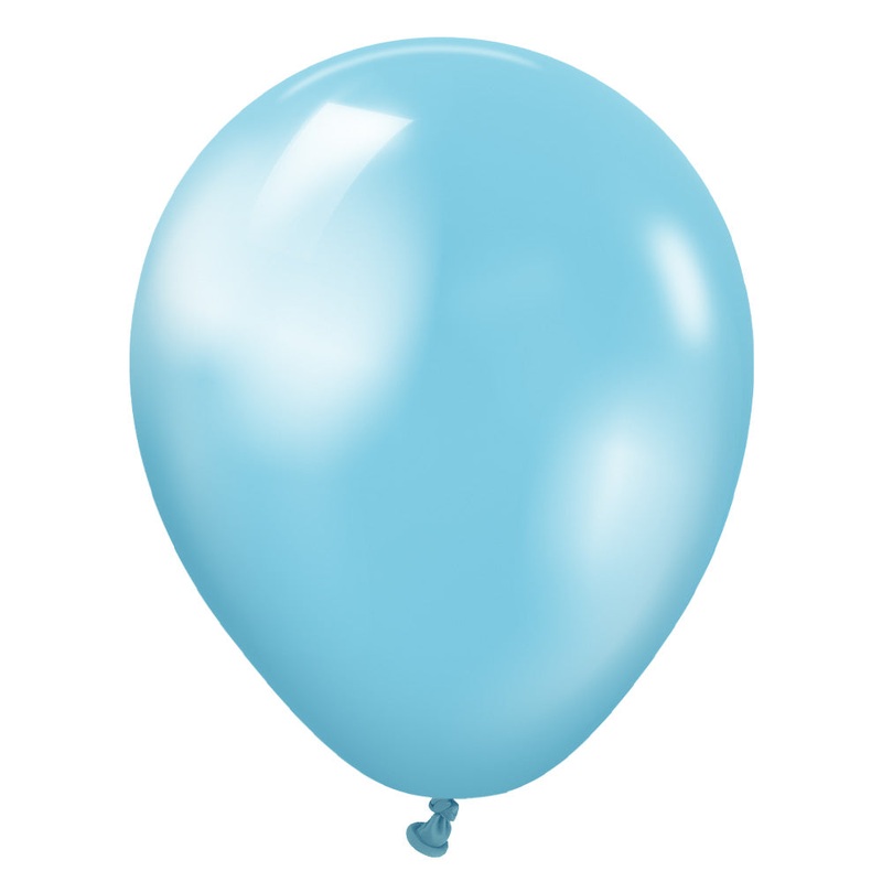Kalisan Metallic Pearl Sky Blue 5 Latex Balloons (50 count)