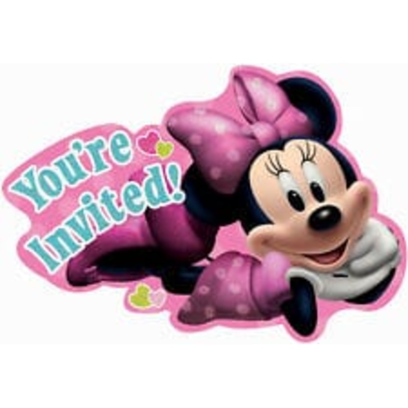 Minnie Bow-Tique Invitations (8 count)