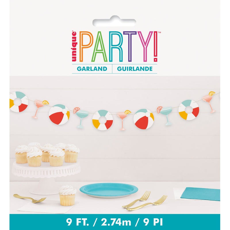 Poolside Summer Garland Decoration