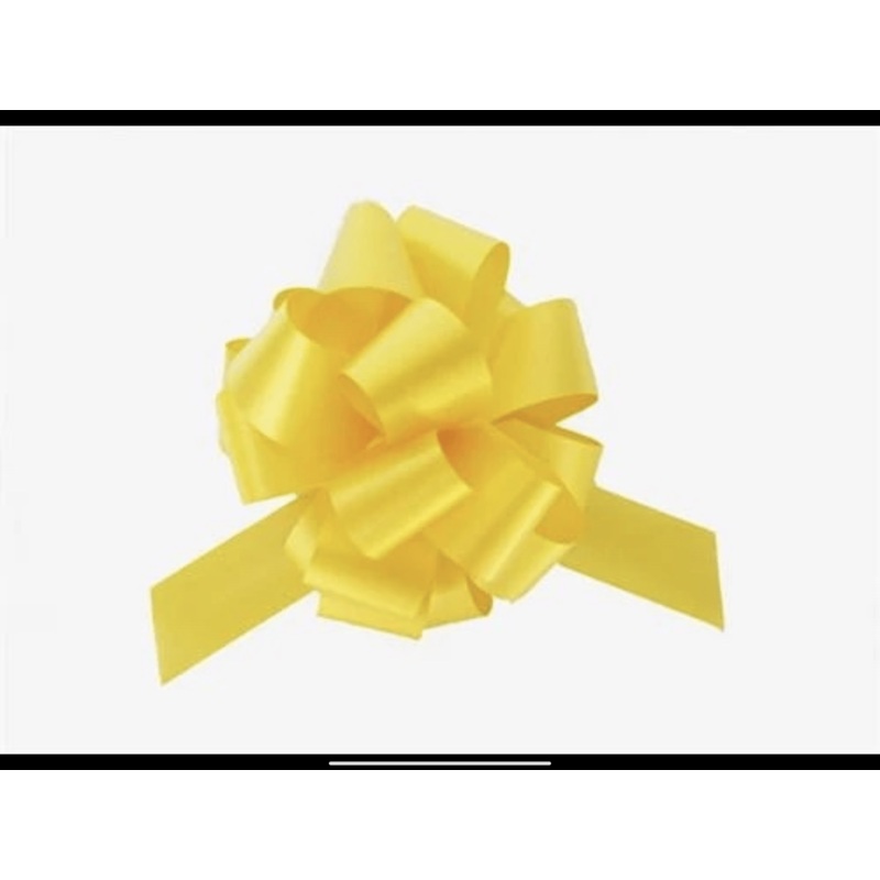 Pull Bows YELLOW (10 count)