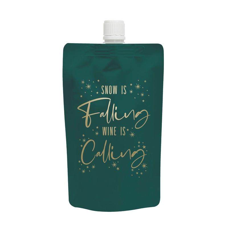 Snow is Falling Wine is Calling Drink Pouches (3 count)