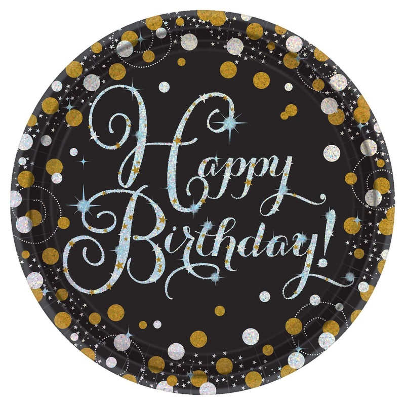 Sparkling Celebration Birthday Paper Plates 9 (8 count)
