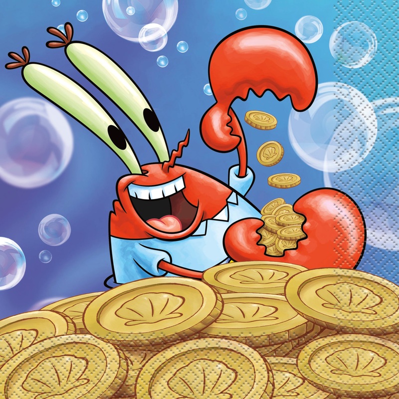 Spongebob Squarepants Lunch Napkins (16 count)