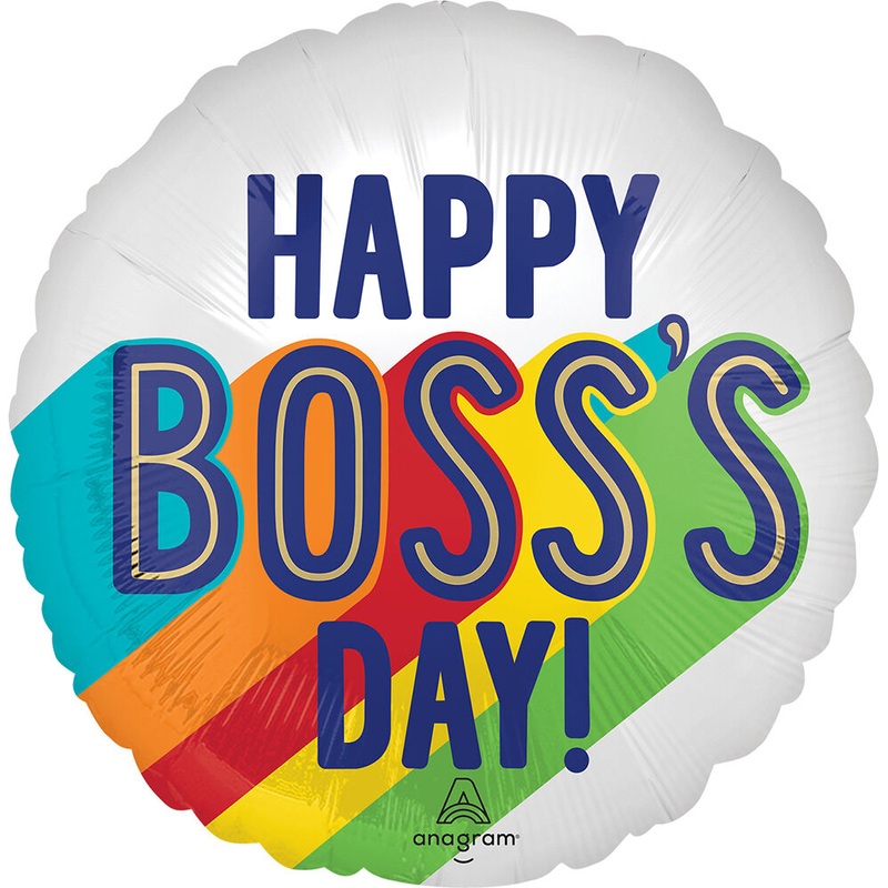 18" Satin Boss's Day Stripes