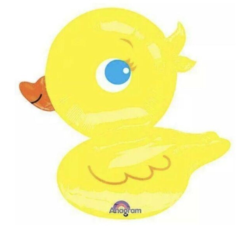28" Yellow Ducky Foil Balloons