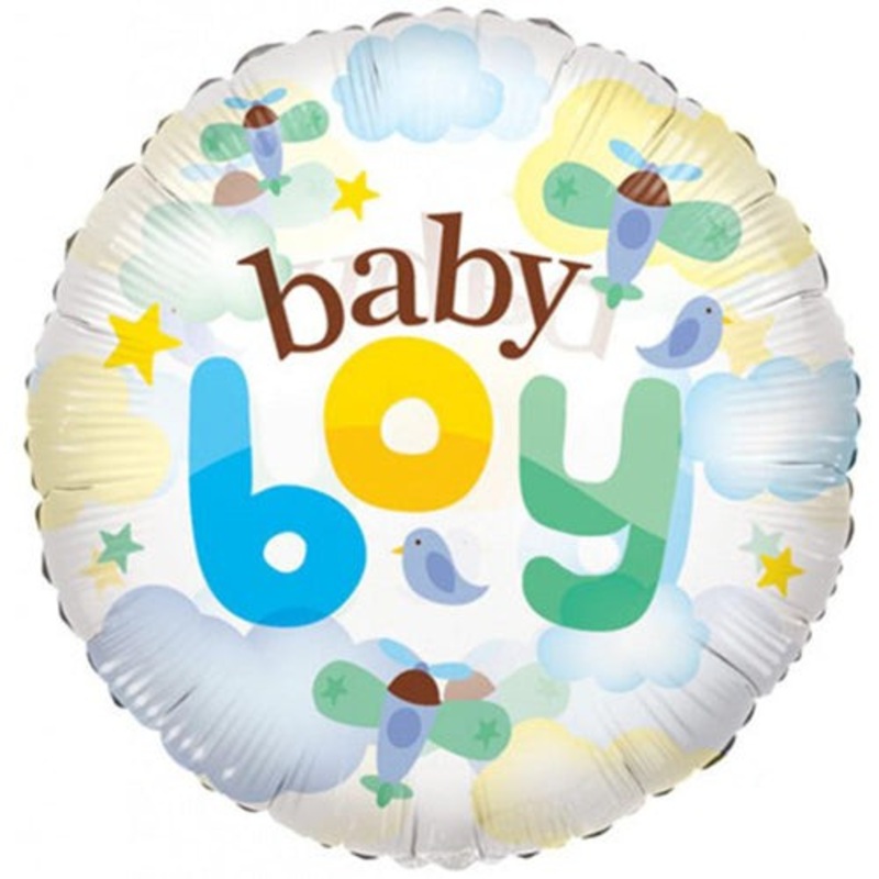 Baby Boy Clear 24 Balloon