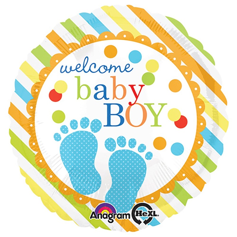 Baby Feet Boy 18 Balloon