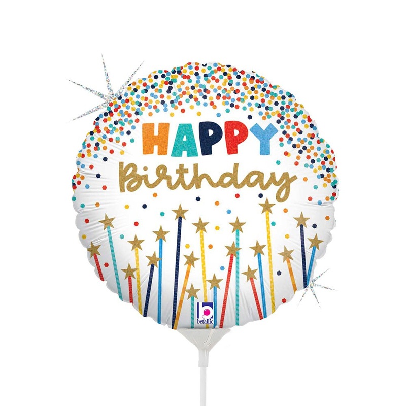Birthday Star Candles Mini Shape (air-fill Only) 9 Balloon