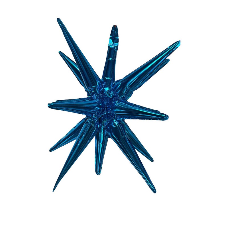 Blue Starburst 22 Balloon