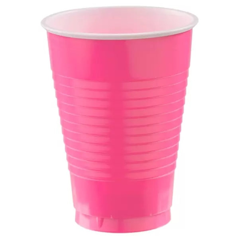 Bright Pink Cups (50 count)