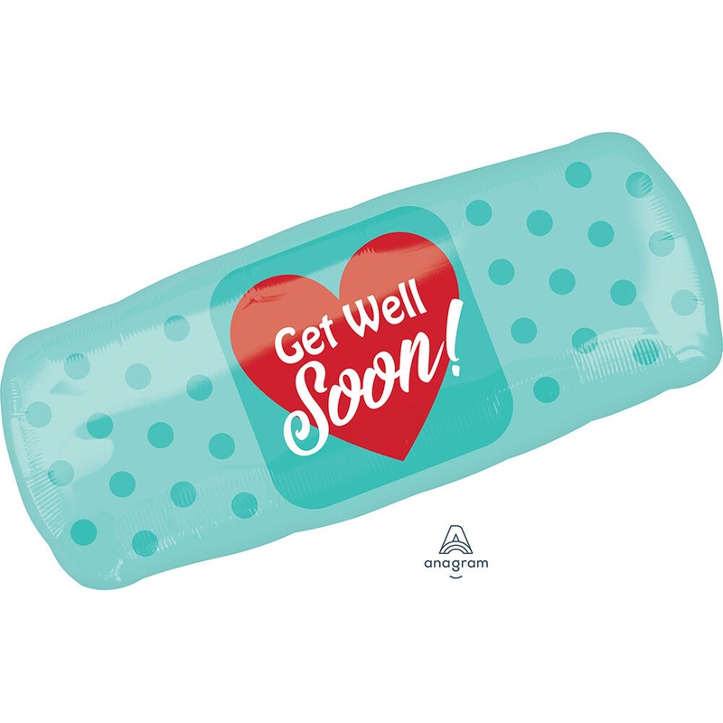Get Well Soon Bandaid 29" Balloon