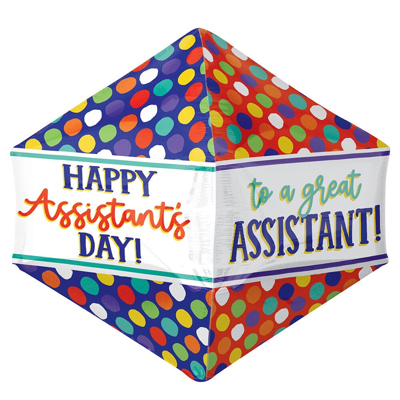 Happy Assistant's Day Dots 21" Balloon