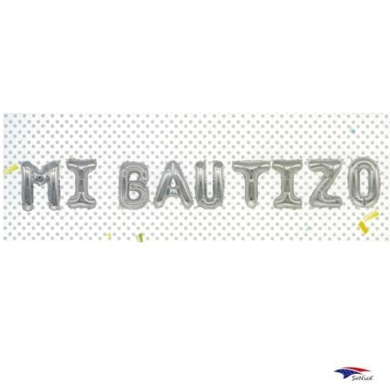 Mi Bautizo 16 Balloon Phrase Kit