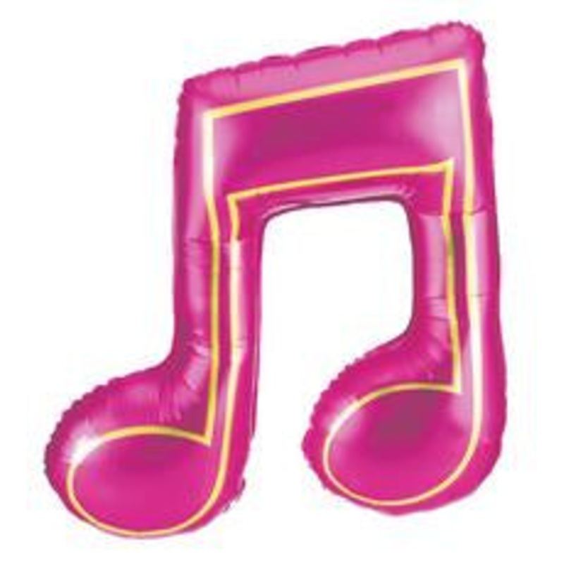 Pink Double Music Note 40 Balloon