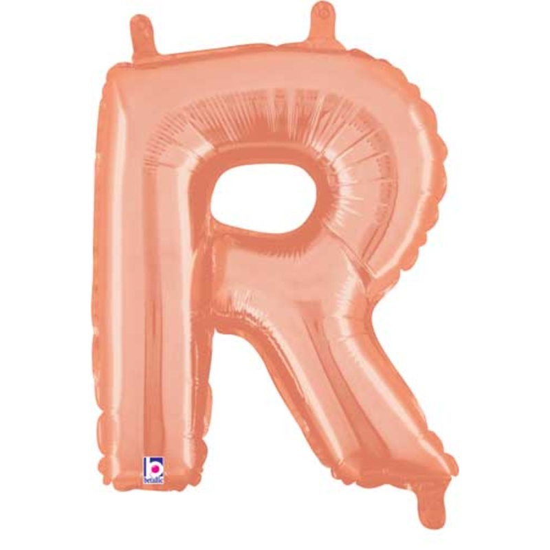 Rose Gold Letter R 14 Balloon