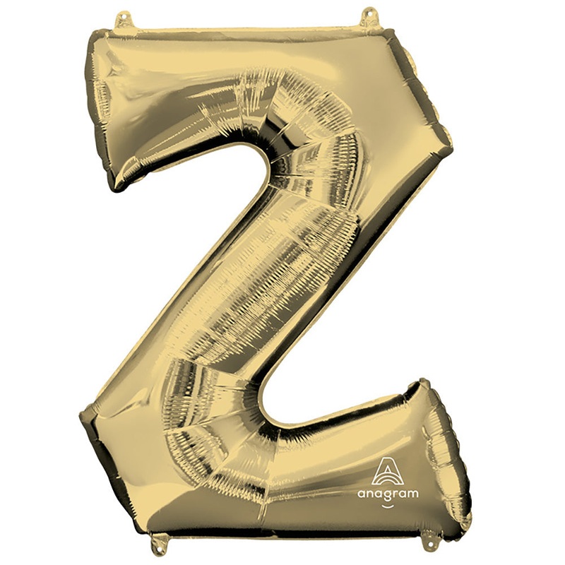 White Gold Letter Z 34 Balloon