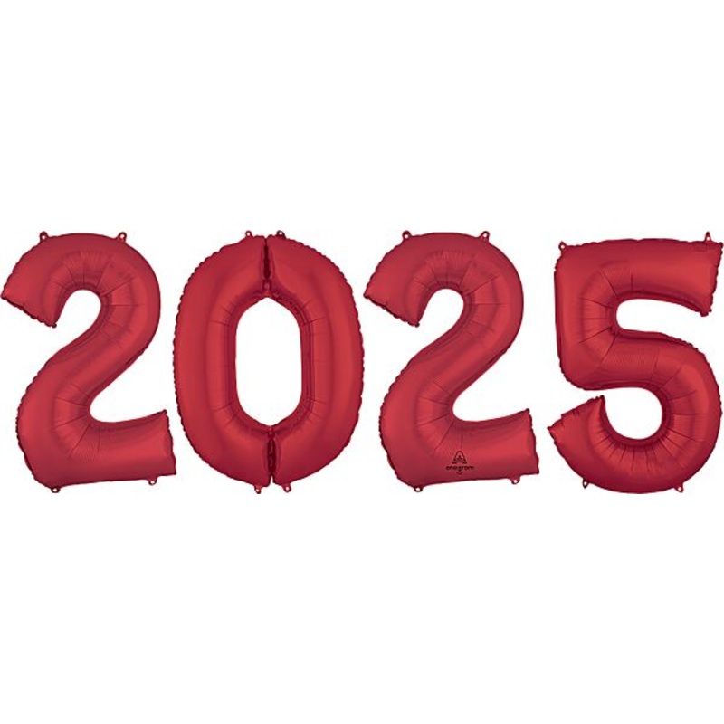 2025 Anagram Numbers Kit - Red 34 Balloon