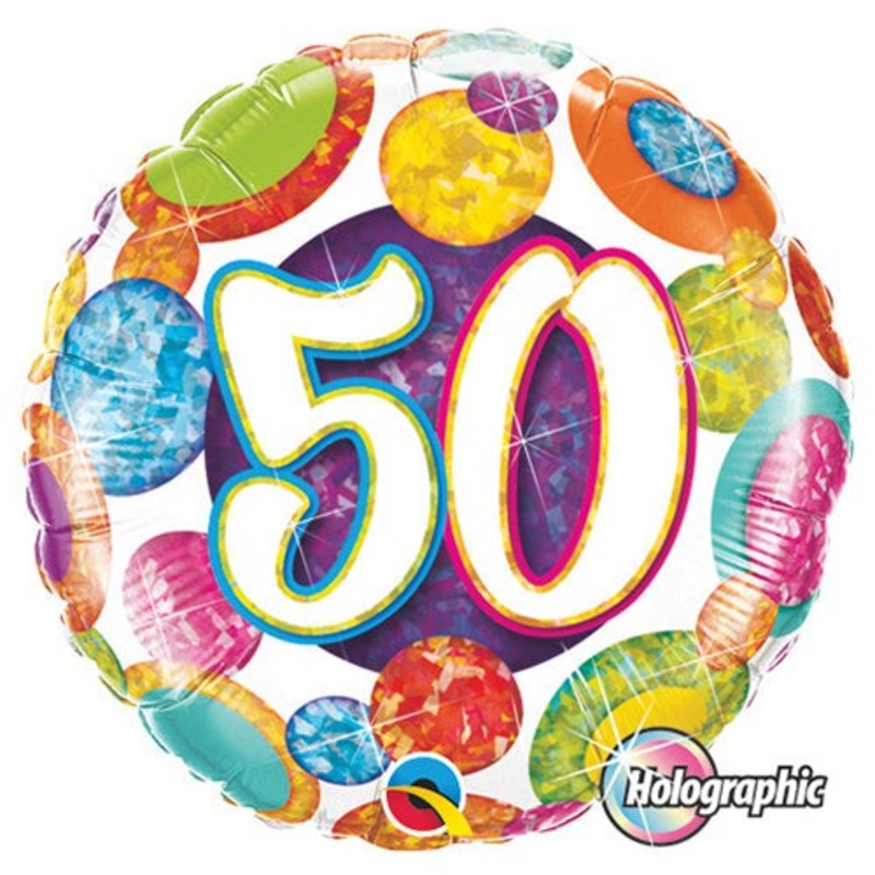50 Big Dots & Glitz 18 Balloon