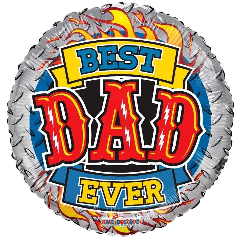 Best Dad Ever Flames 18 Balloon