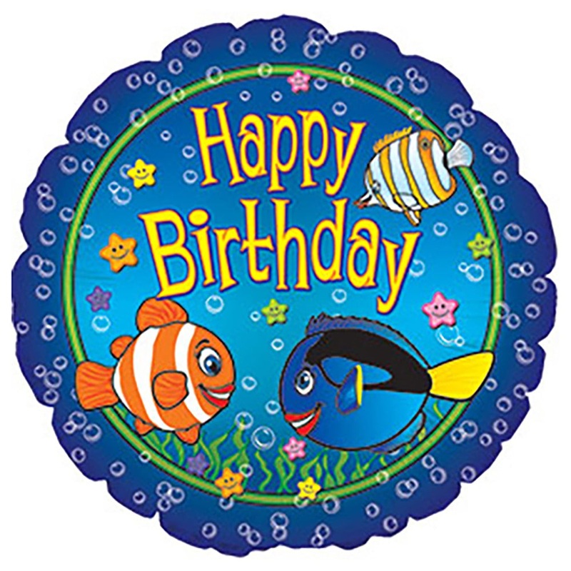 Big Fish Birthday 17 Balloon