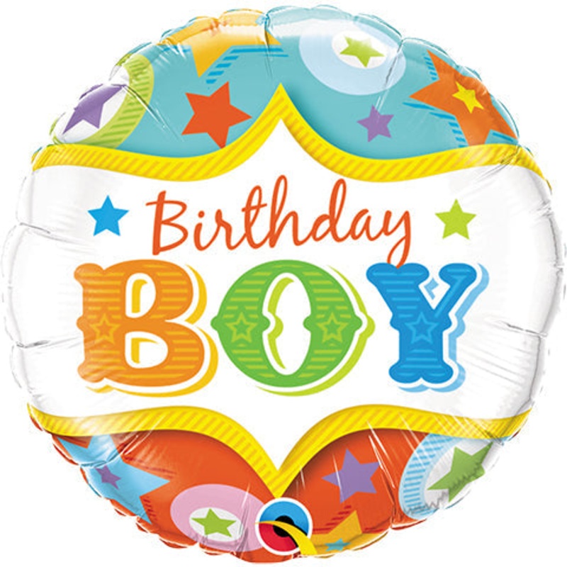 Birthday Boy Circus Stars 18 Balloon