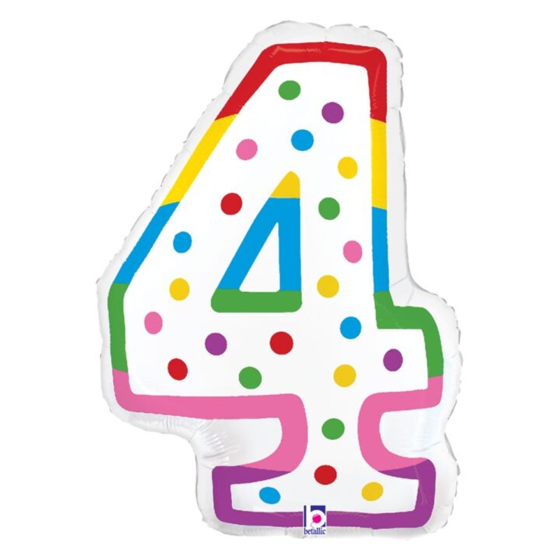 Birthday Candle Number 4 24 Balloon