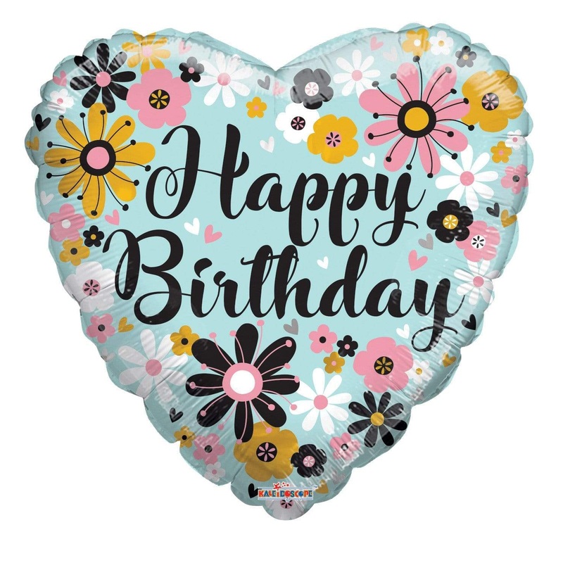 Birthday Flowers 18 Balloon