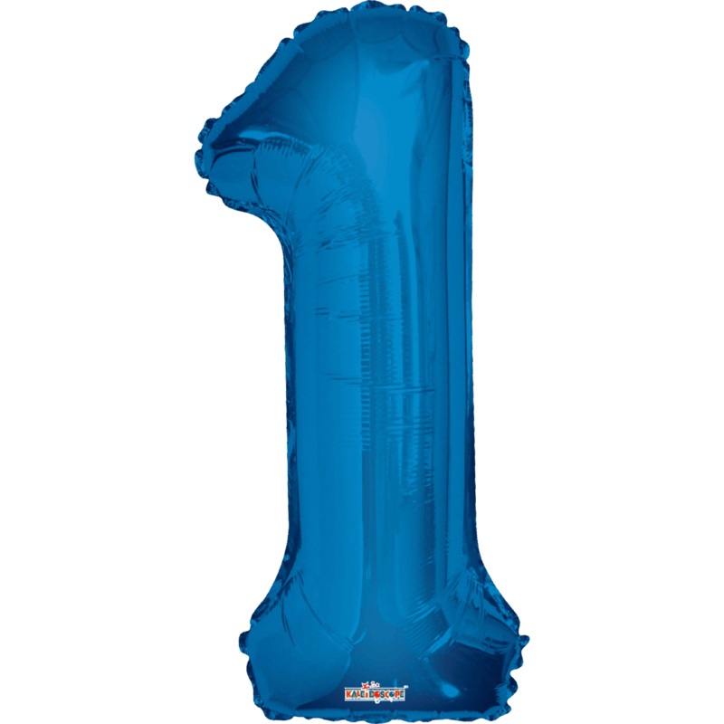 Blue Number 1 Balloon 34
