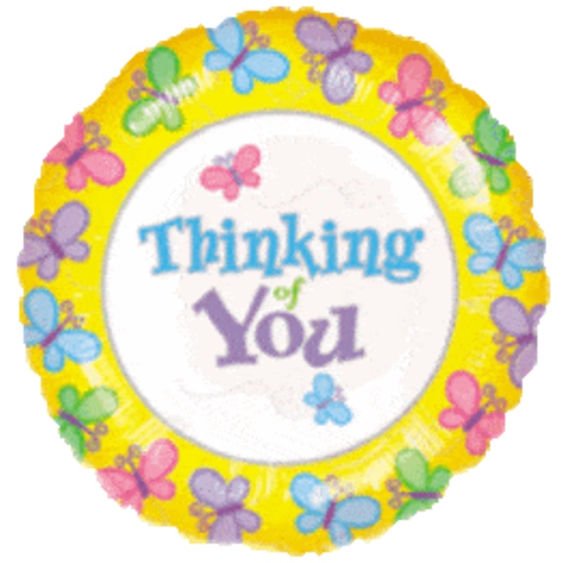 Butterfly Thinking of You 18 Balloon