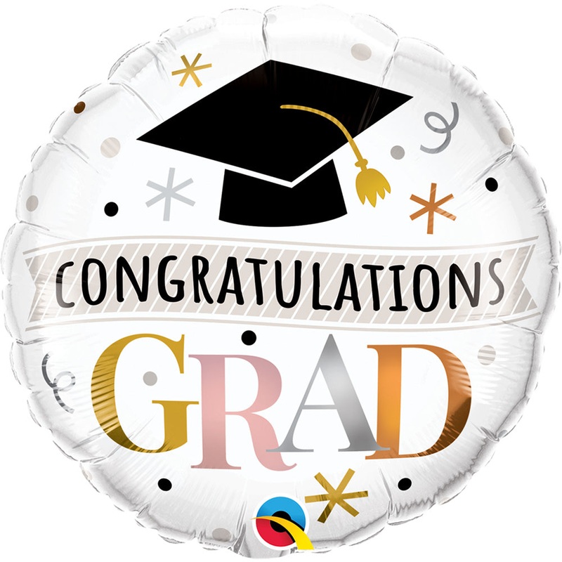 Congratulations Grad Rose Gold 18 Balloon