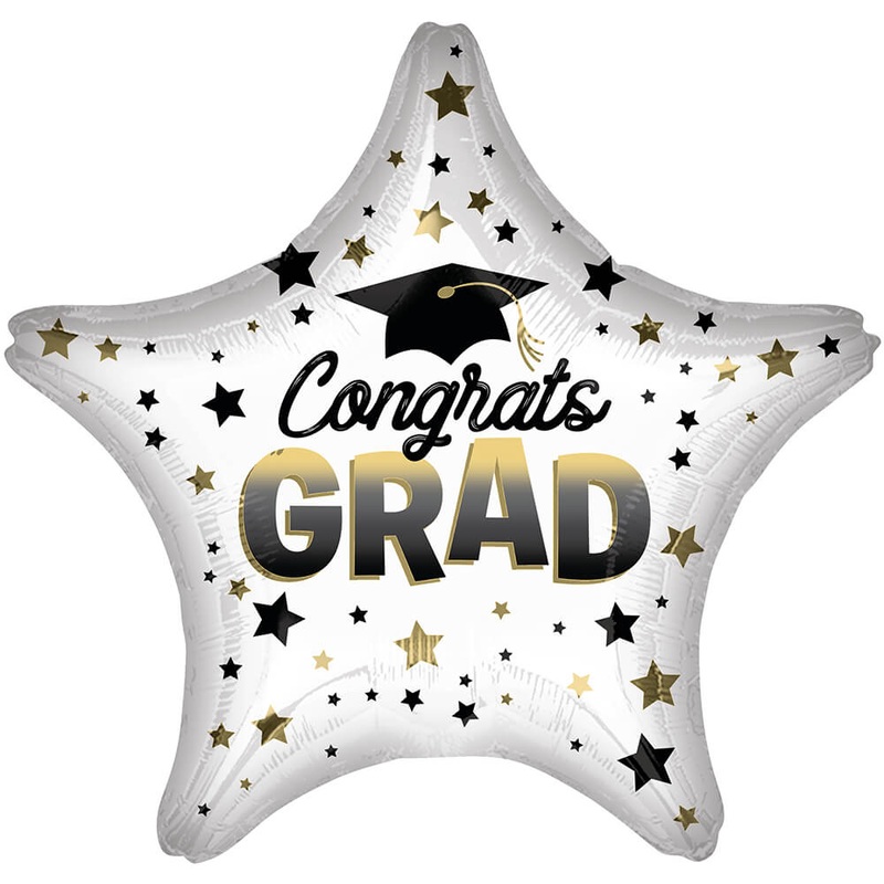 Diffused Ombre Congrats Grad 19 Balloon
