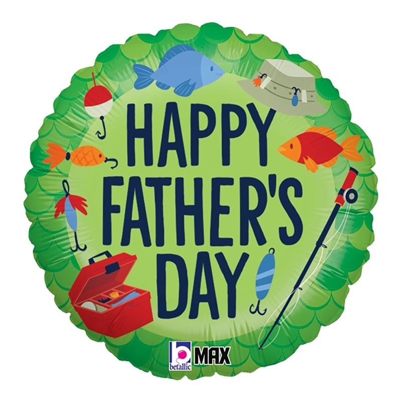 Father's Day Fishing 18 Balloon