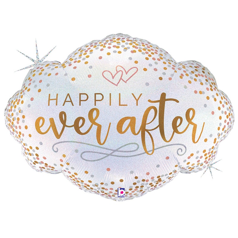 Happily Ever After Confetti 36" Balloon