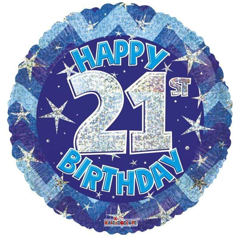 Happy 21st Birthday Holographic 18 Balloon
