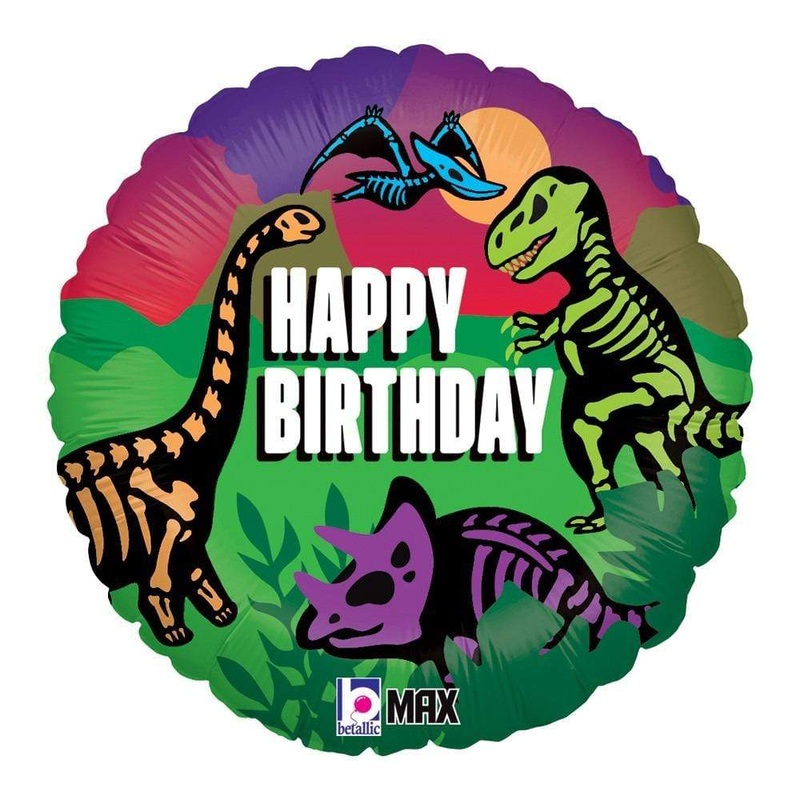 Happy Birthday Jurassic 18 Balloon