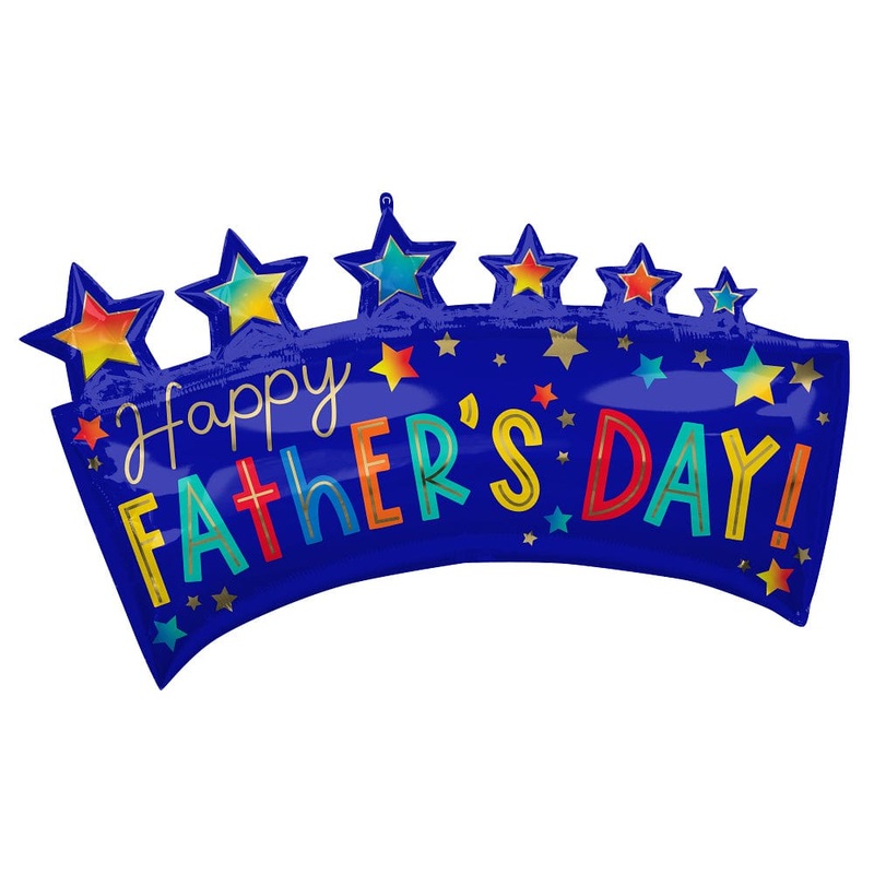Happy Father's Day Star Banner 34 Balloon