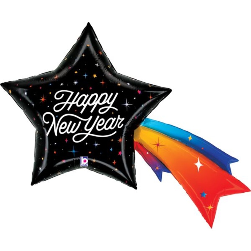 Happy New Year Shooting Star 44 Balloon