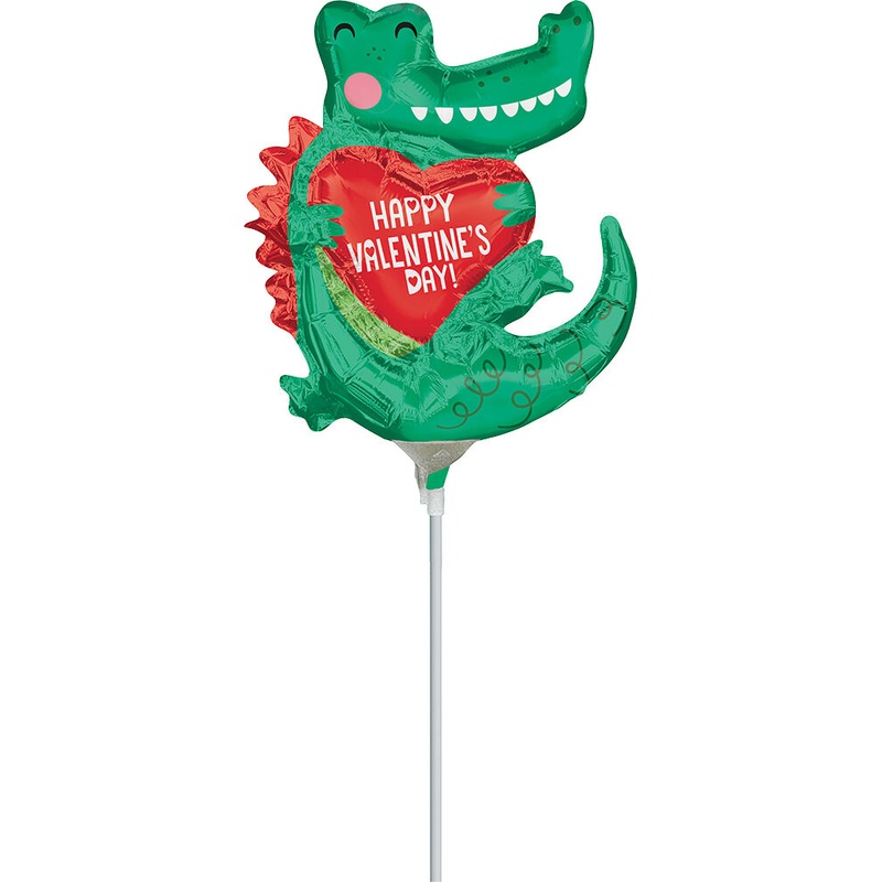 Happy Valentine's Day Gator 14" Balloon