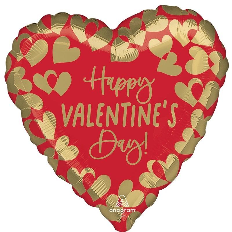 Happy Valentine's Day Golden 28 Balloon