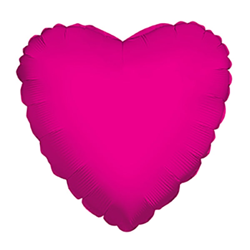 Hot Pink Heart (requires heat-sealing) 09 Balloons (10 count)