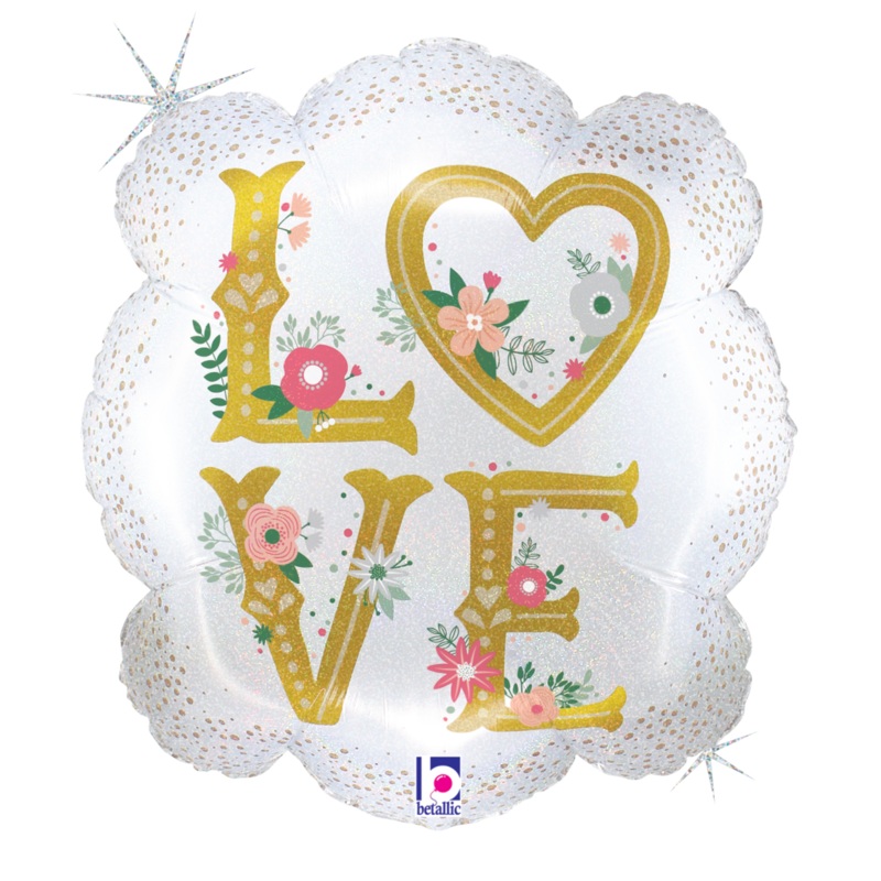 Love Frame Holographic 23 Balloon