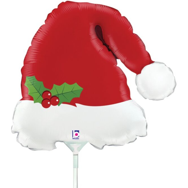 Mini Christmas Santa Hat (requires heat-sealing) 14 Balloon
