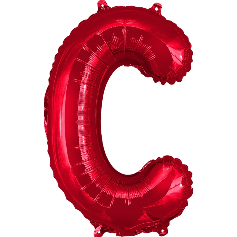 Red Letter C 16" Balloon