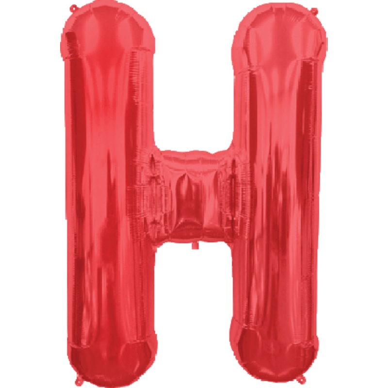 Red Letter H 34 Balloon