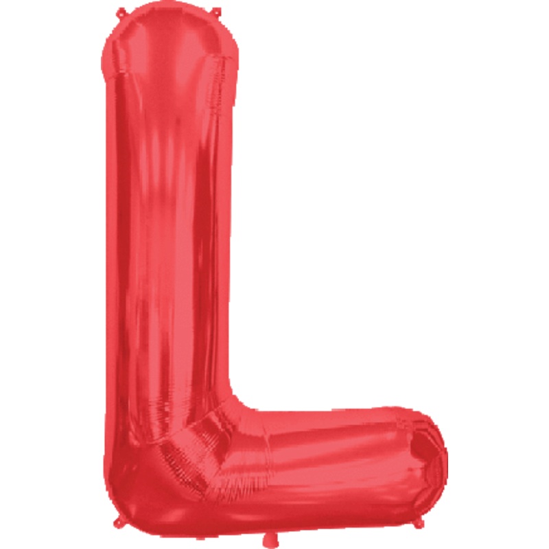 Red Letter L 34 Balloon